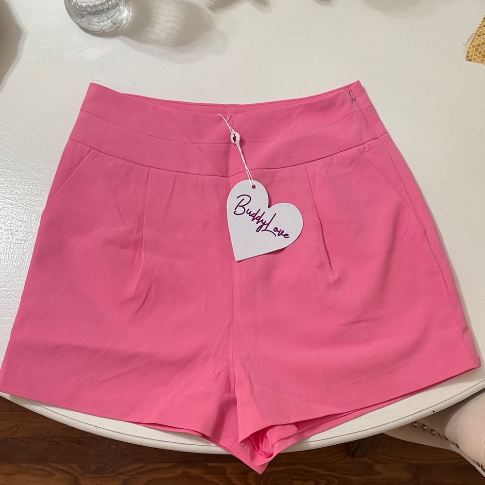 Buddy Love High Waist Pink Shorts NWT